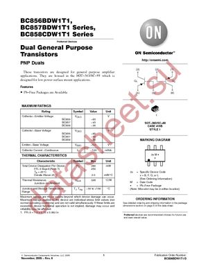 BC857CDW1T1G datasheet  